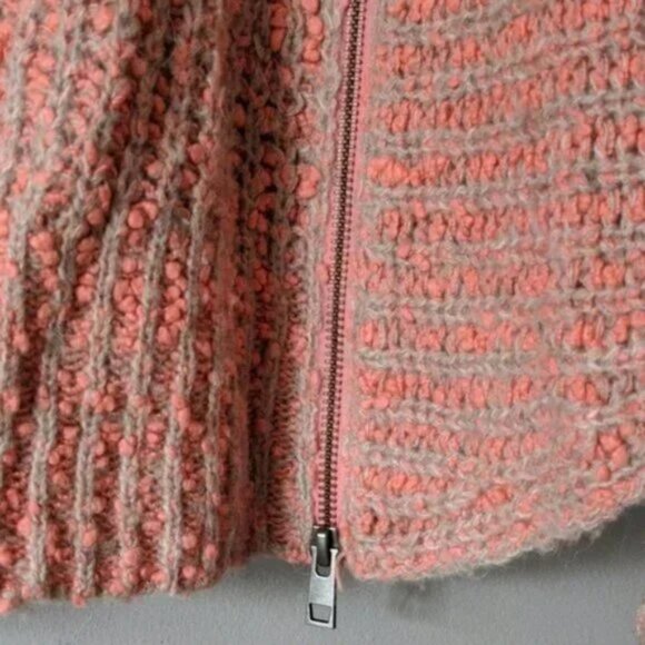 Anthropologie Moth Chunky rib Knit Oversized V-Neck Sweater Size Small - Picture 13 of 13